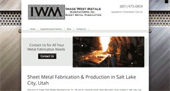 Desktop Screenshot of imagewestmetals.com